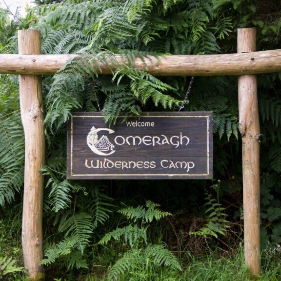 Comeragh Wilderness Academy wooden sign
