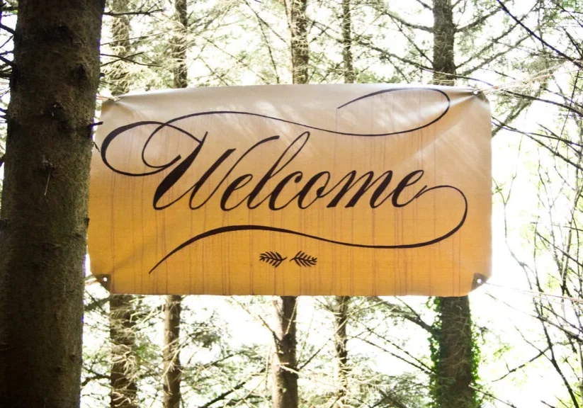 Comeragh Wilderness Academy Welcome sign